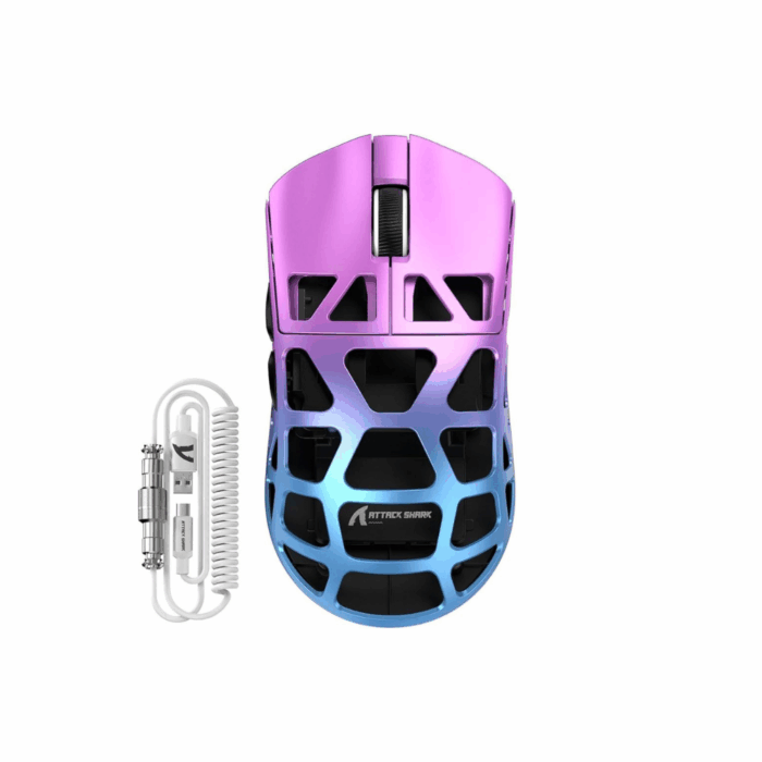 Attack Shark R3 Magnesium Alloy Mouse /white and purple/ - Image 1